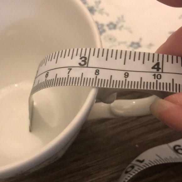 Seltmann Weiden Christina porcelain white and blue cup and saucer set of 4 GUC - Picture 7 of 7